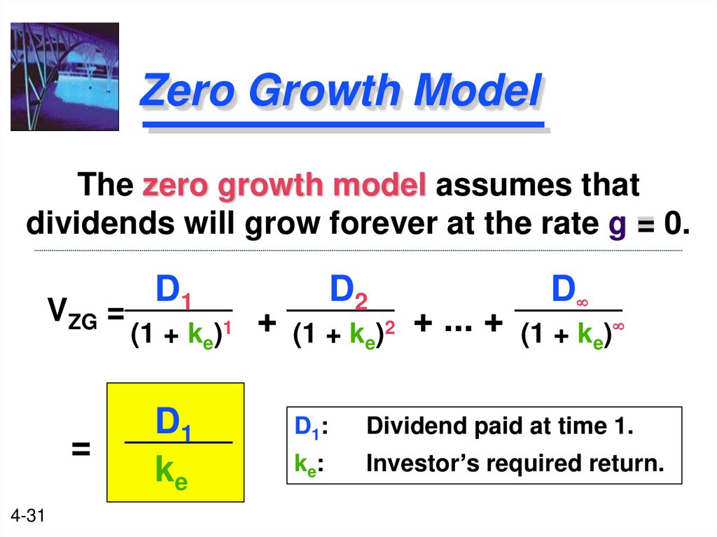 Zero Growth Model