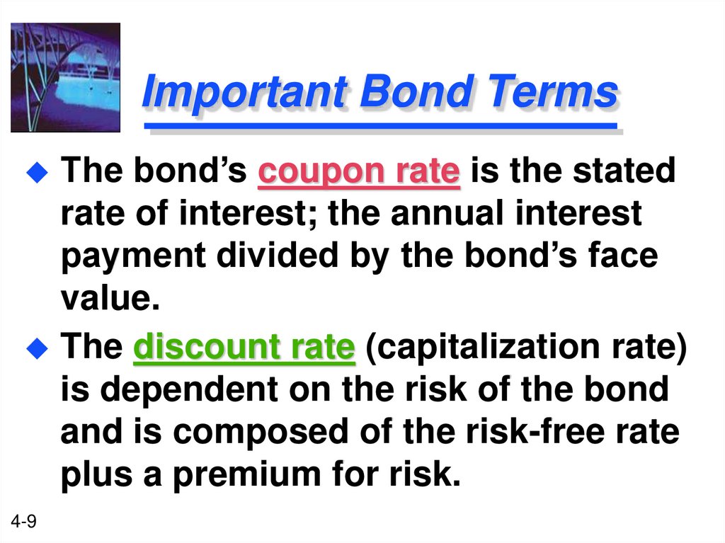Important Bond Terms