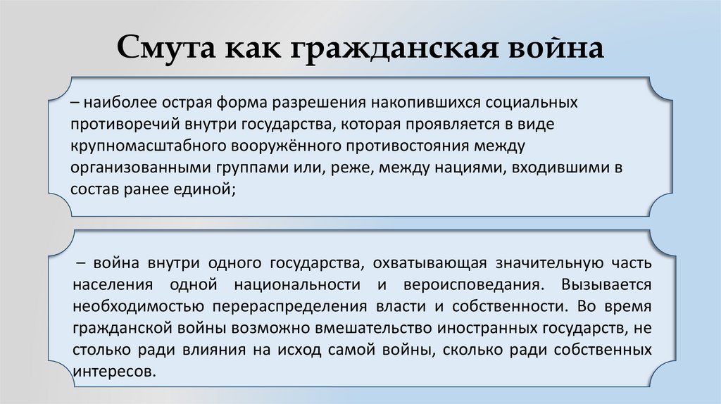 Смута как гражданская война