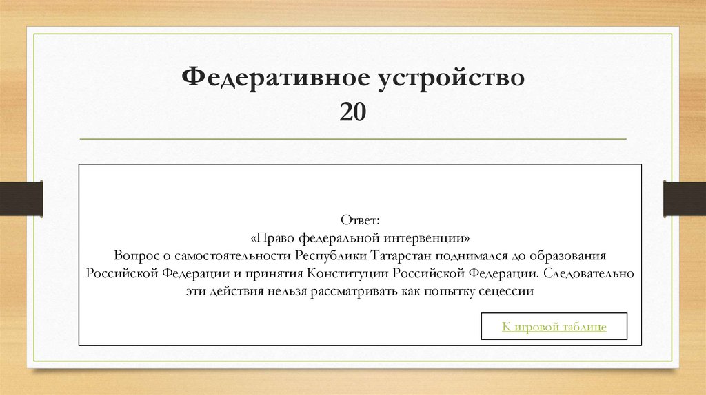 Федеративное устройство 20