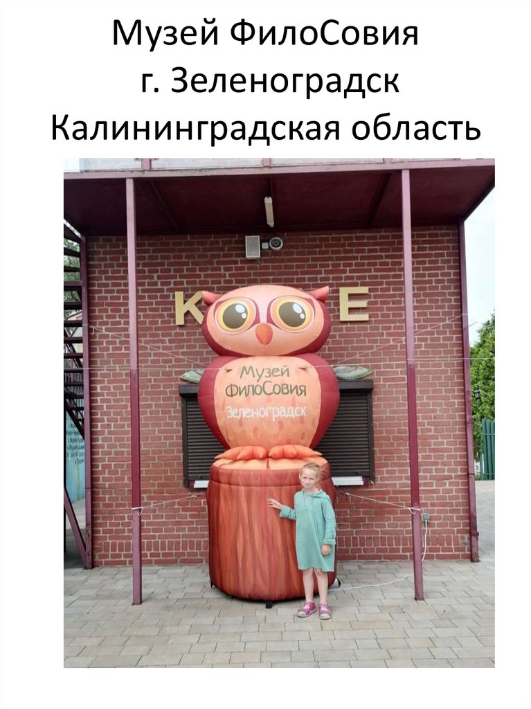 Музей ФилоСовия г. Зеленоградск Калининградская область