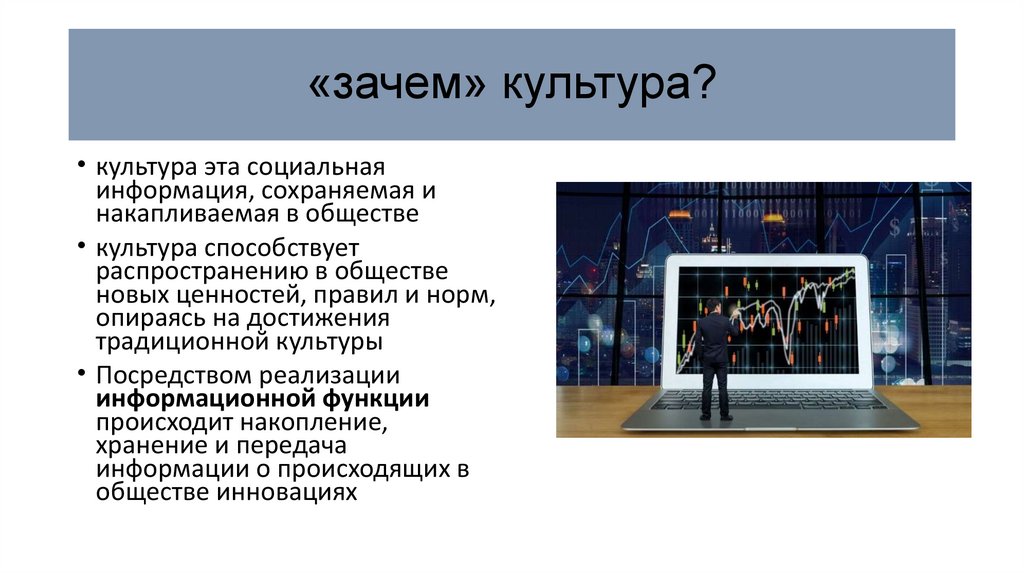 «зачем» культура?