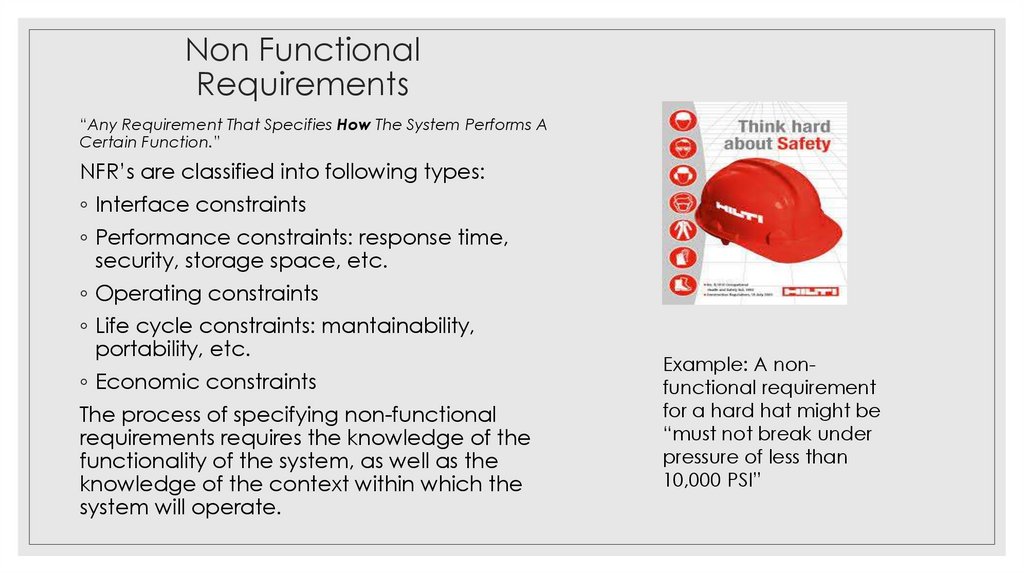 Non Functional Requirements