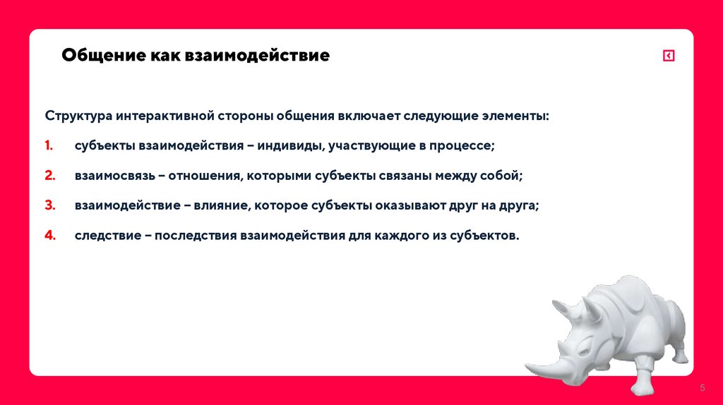 Общение как взаимодействие