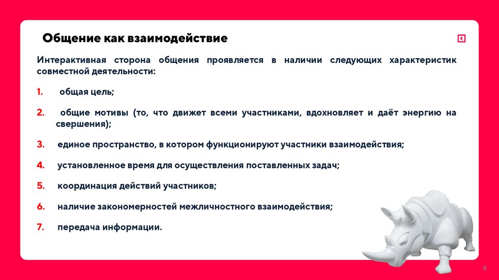 Общение как взаимодействие