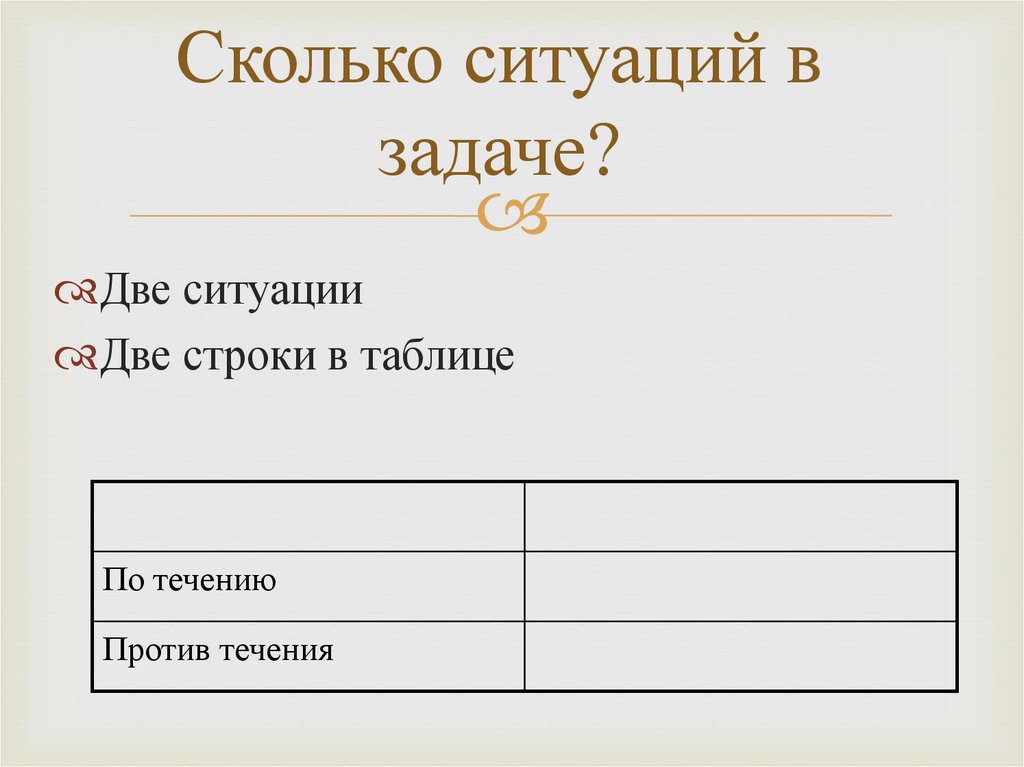 Сколько ситуаций в задаче?