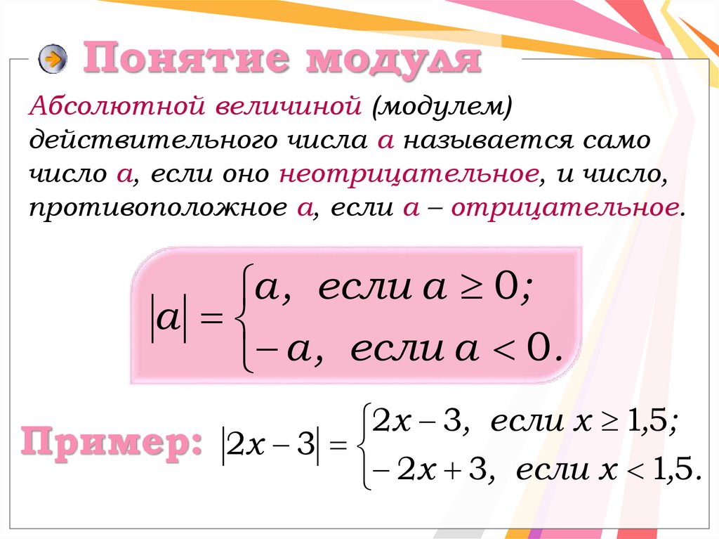 Понятие модуля