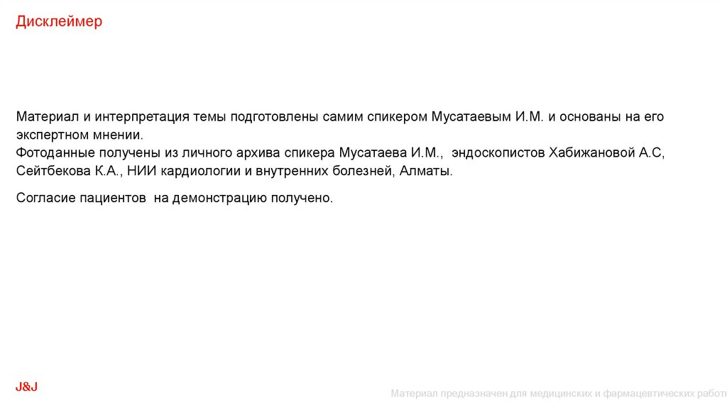 Дисклеймер