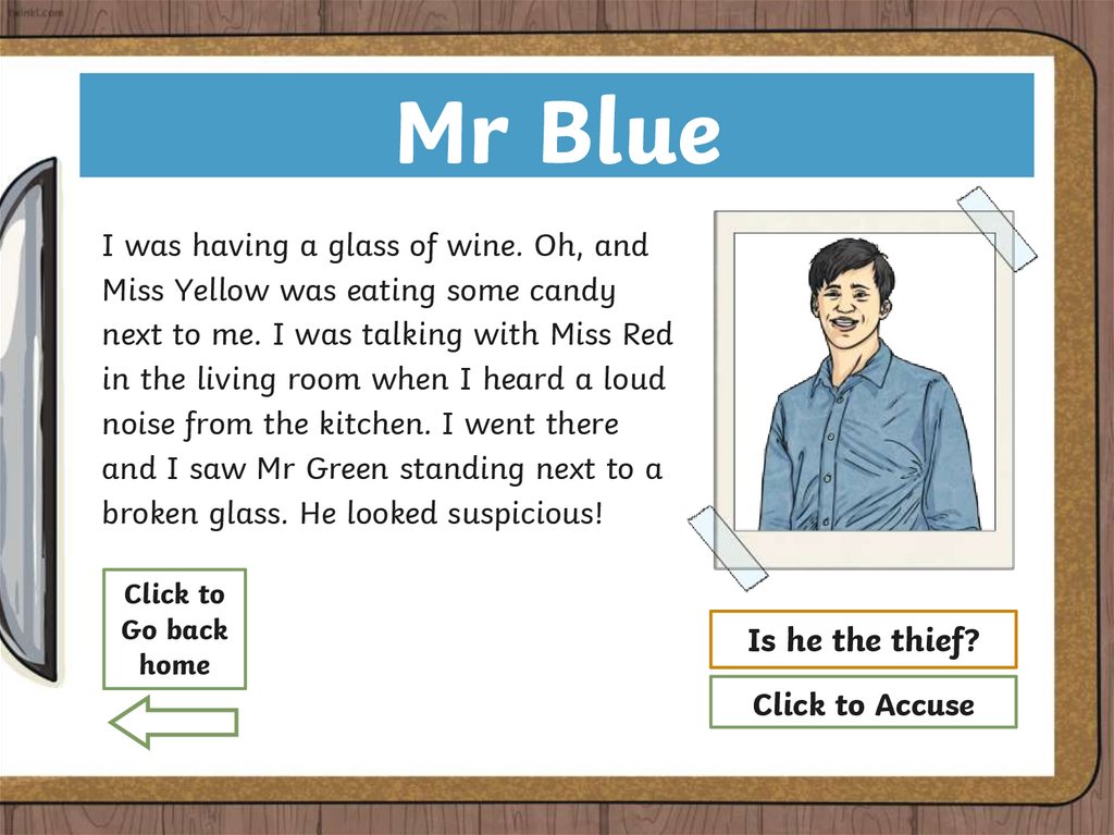 Instructions for The Teacher