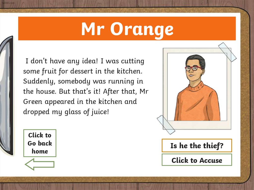 Instructions for The Teacher