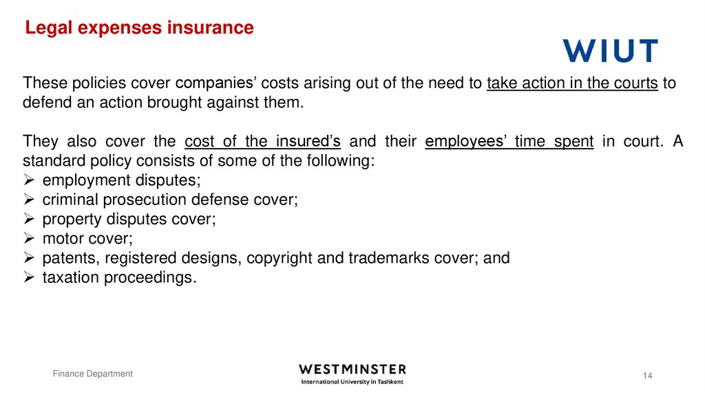 Legal expenses insurance