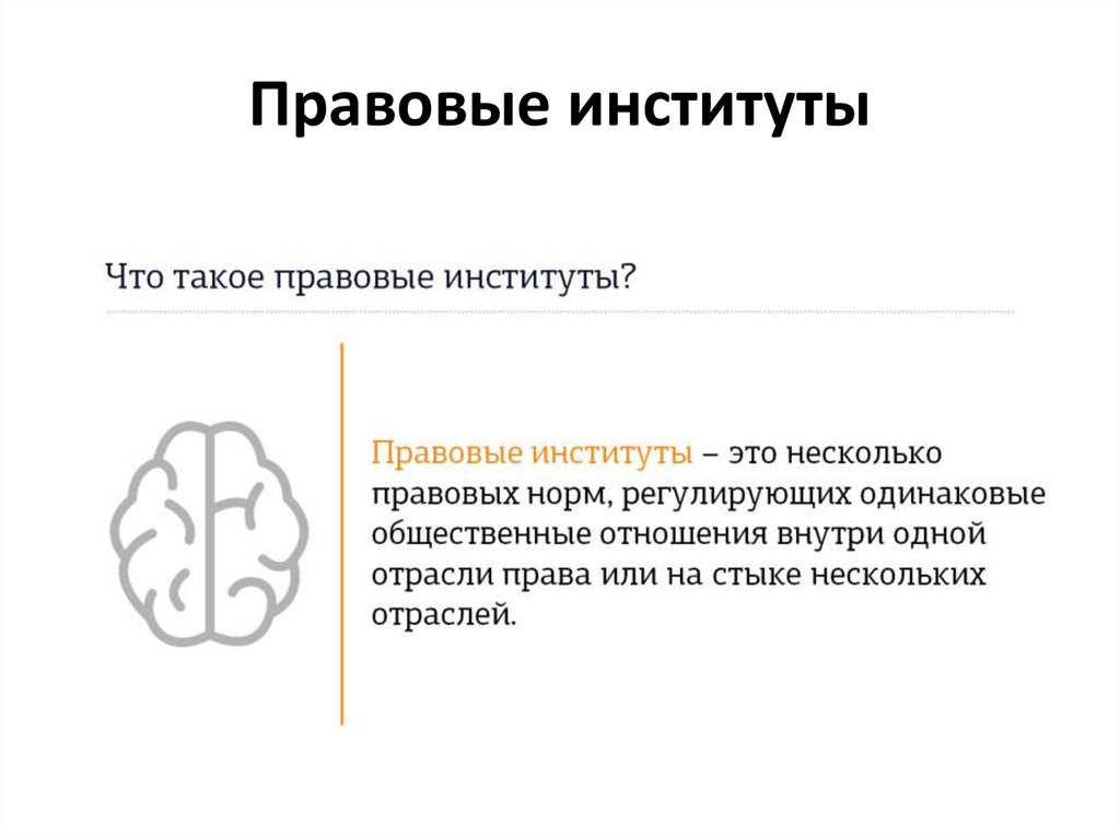 Правовые институты