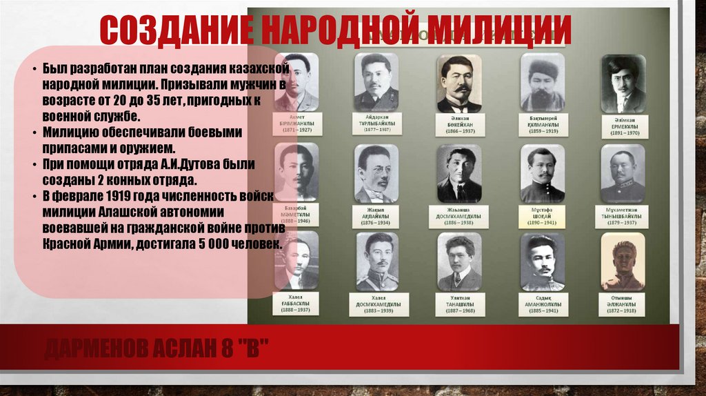 Создание народной милиции