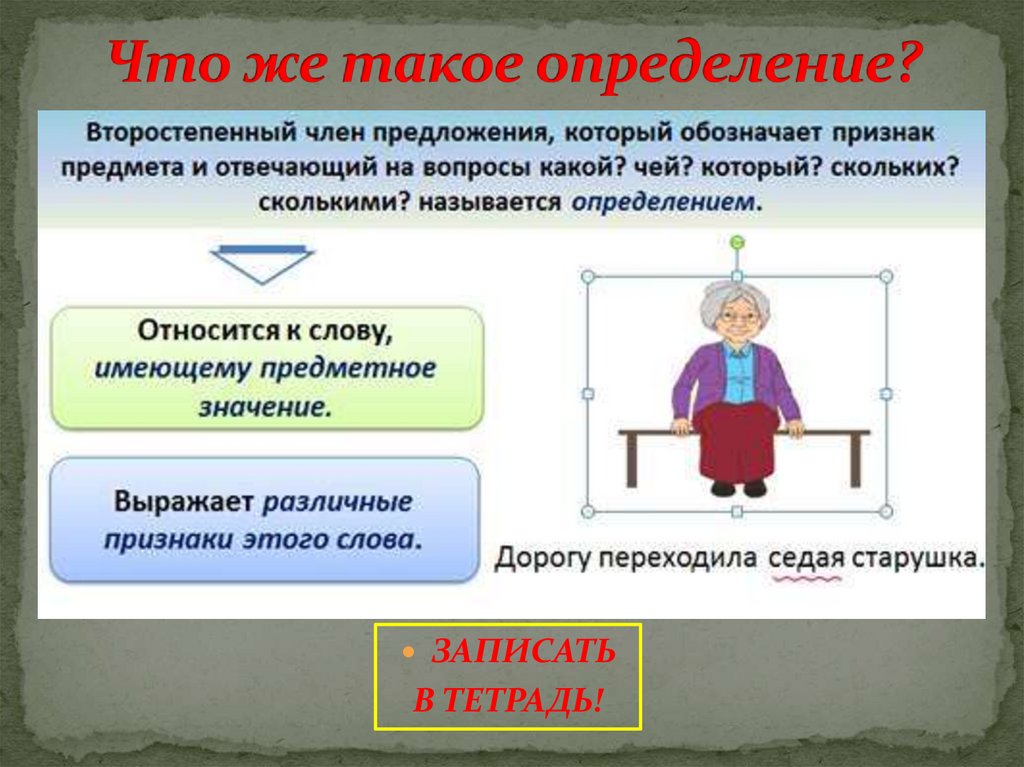 Что же такое определение?