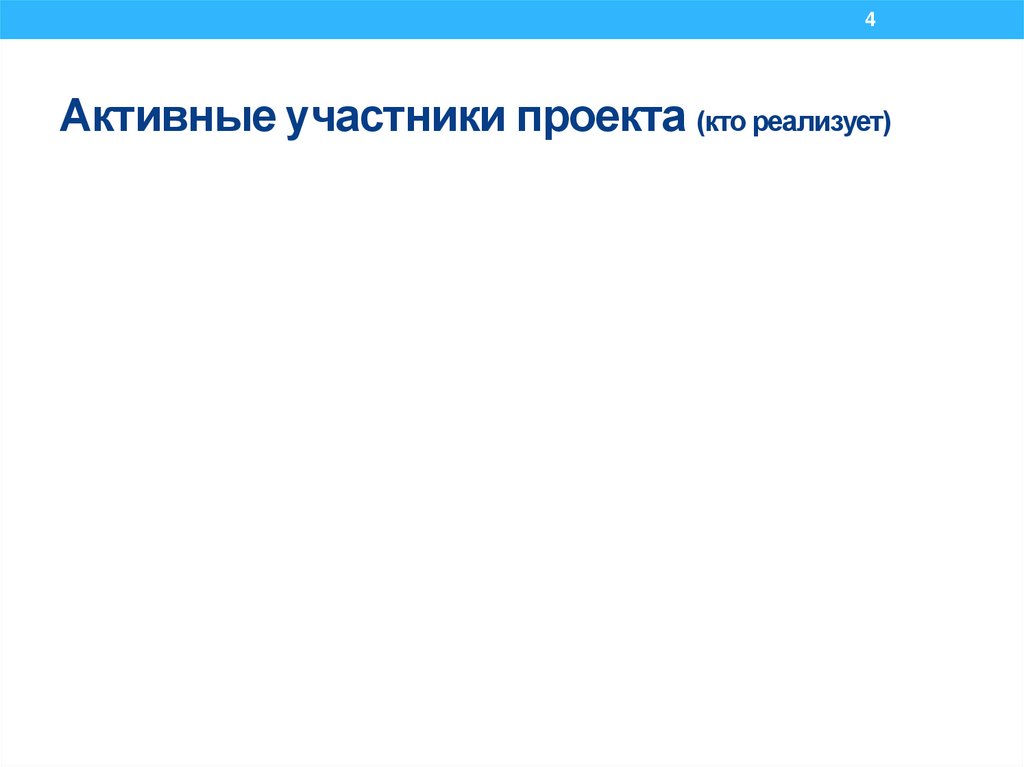 Активные участники проекта (кто реализует)