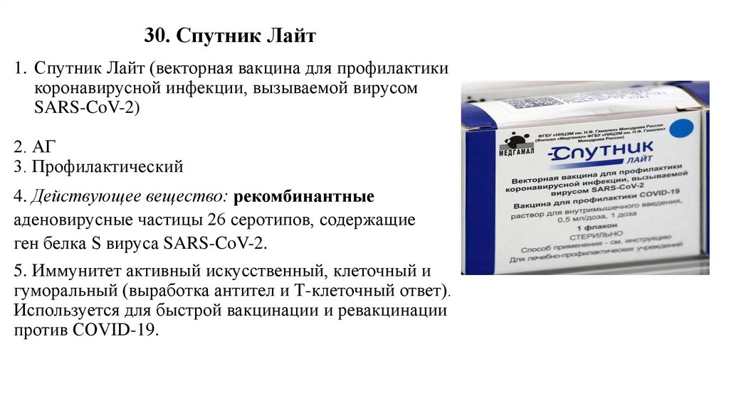 30. Спутник Лайт