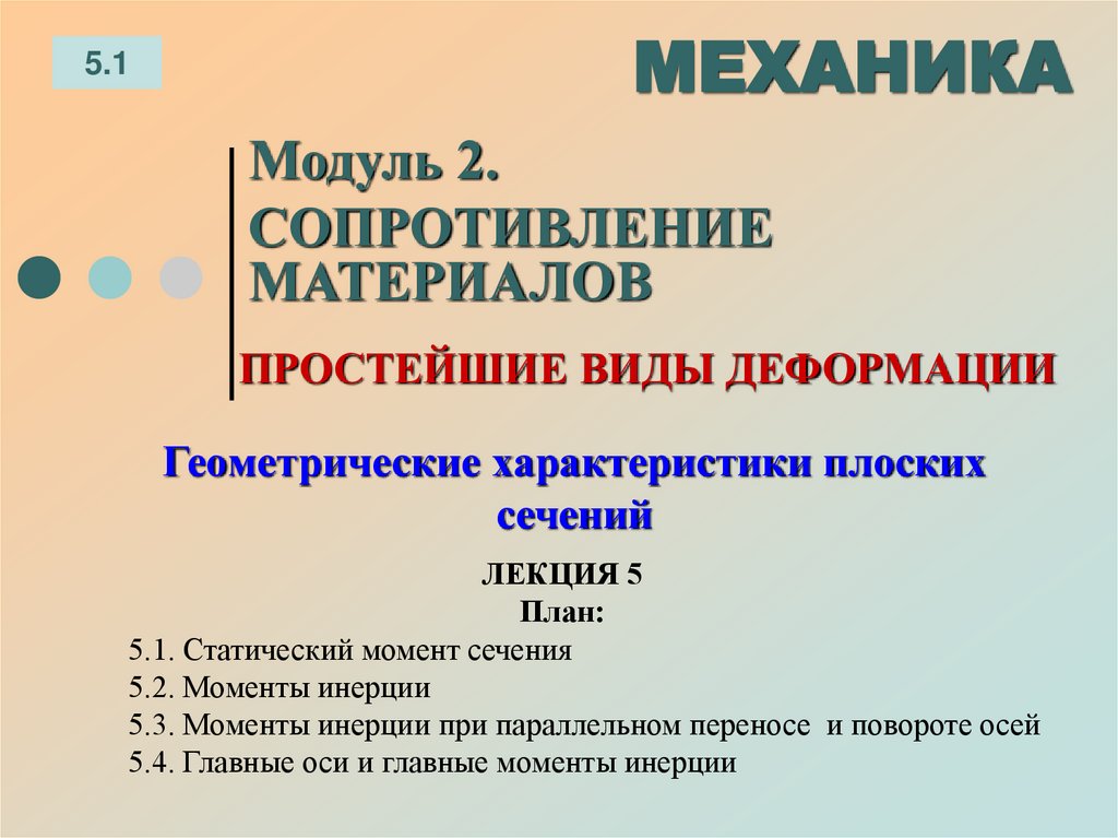 ЛЕКЦИЯ 5 План: