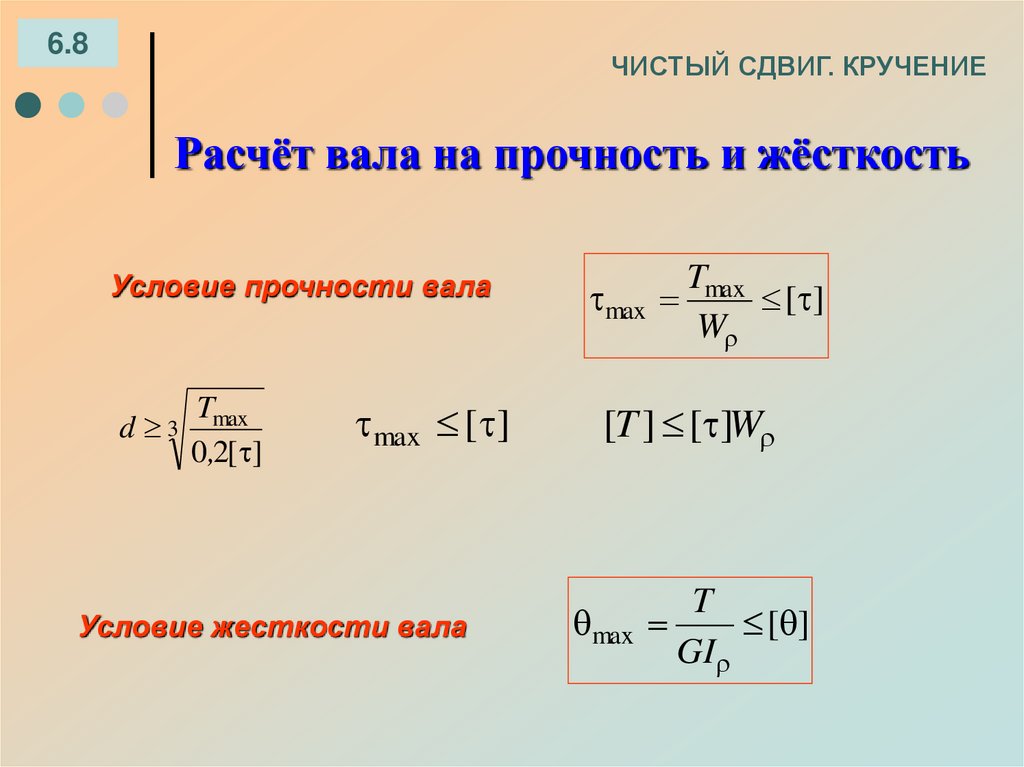 ЧИСТЫЙ СДВИГ. КРУЧЕНИЕ
