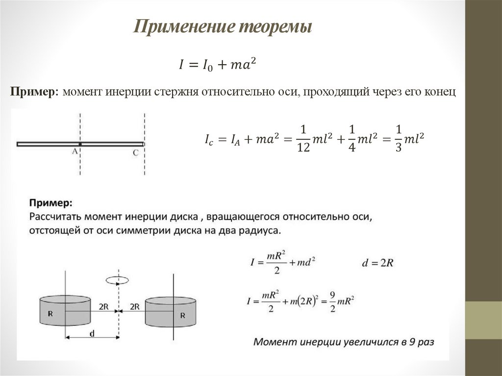 Применение теоремы