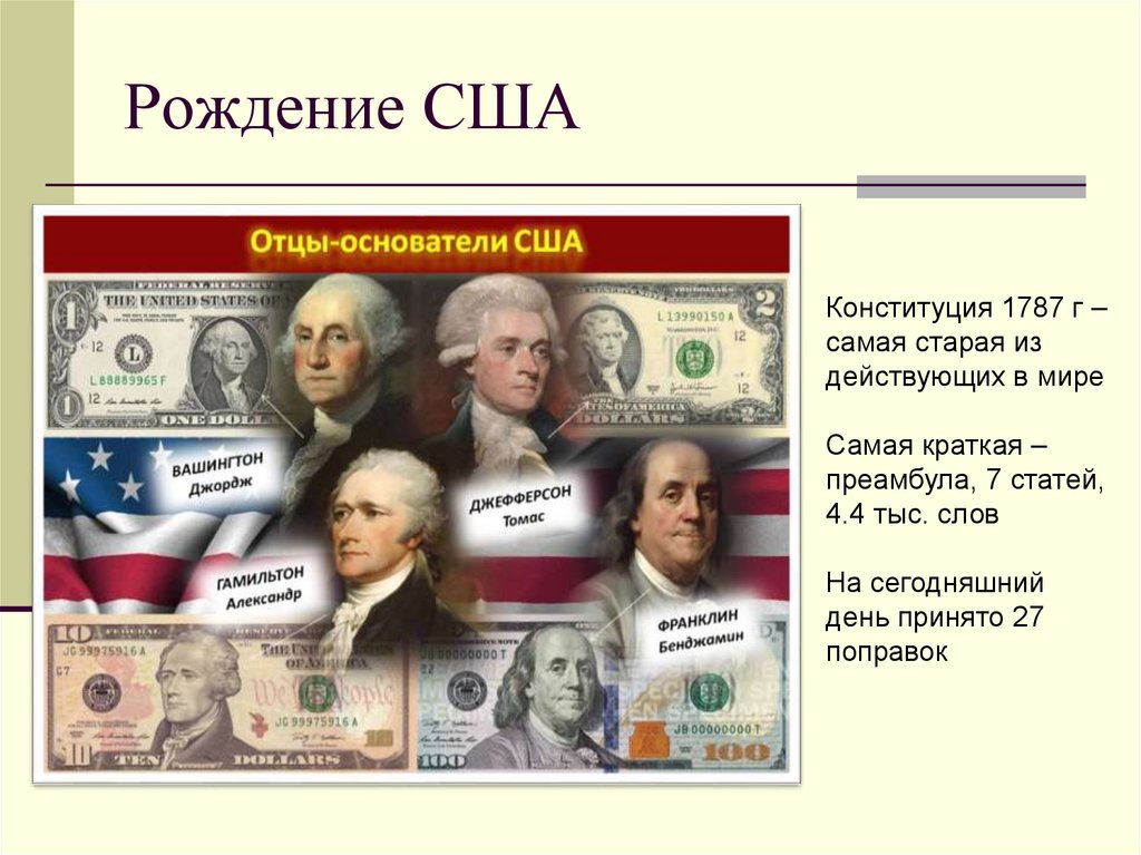 Рождение США