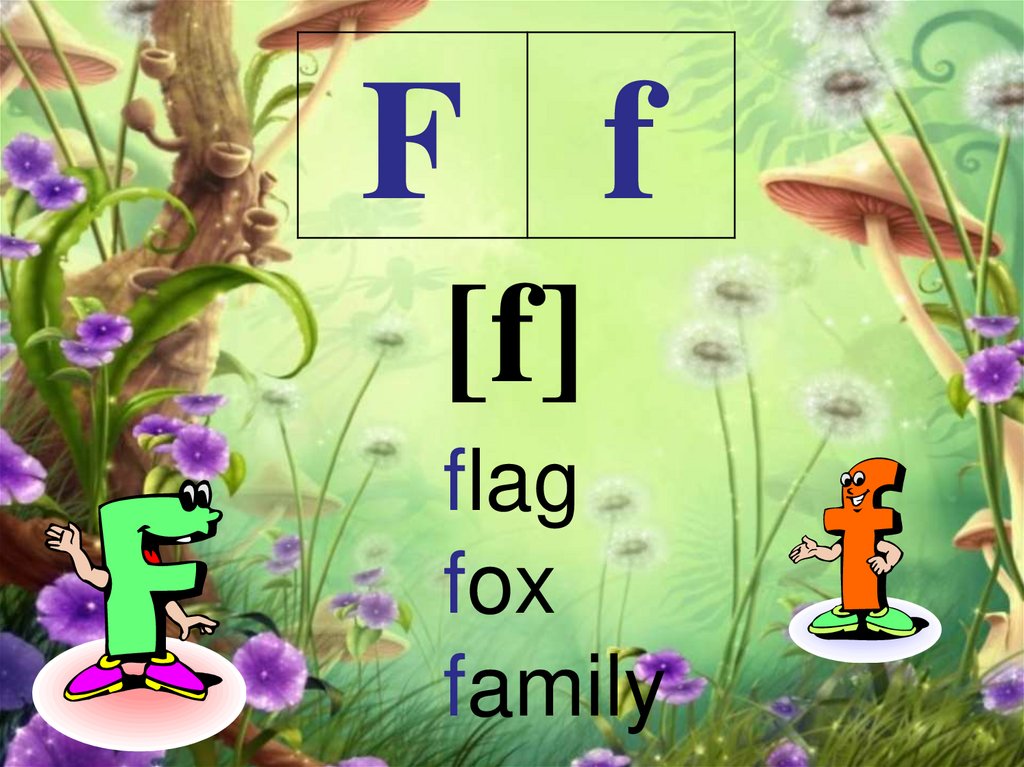 flag fox family
