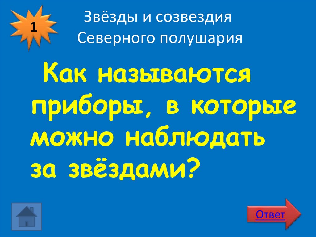 Звёзды и созвездия Северного полушария