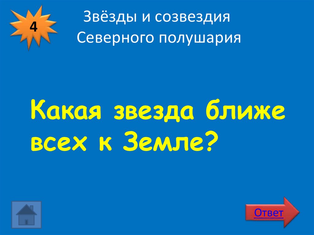 Звёзды и созвездия Северного полушария