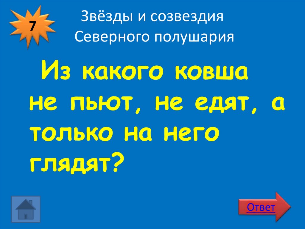 Звёзды и созвездия Северного полушария