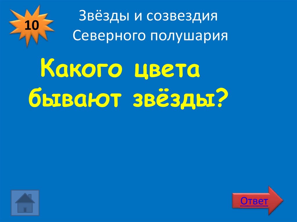 Звёзды и созвездия Северного полушария