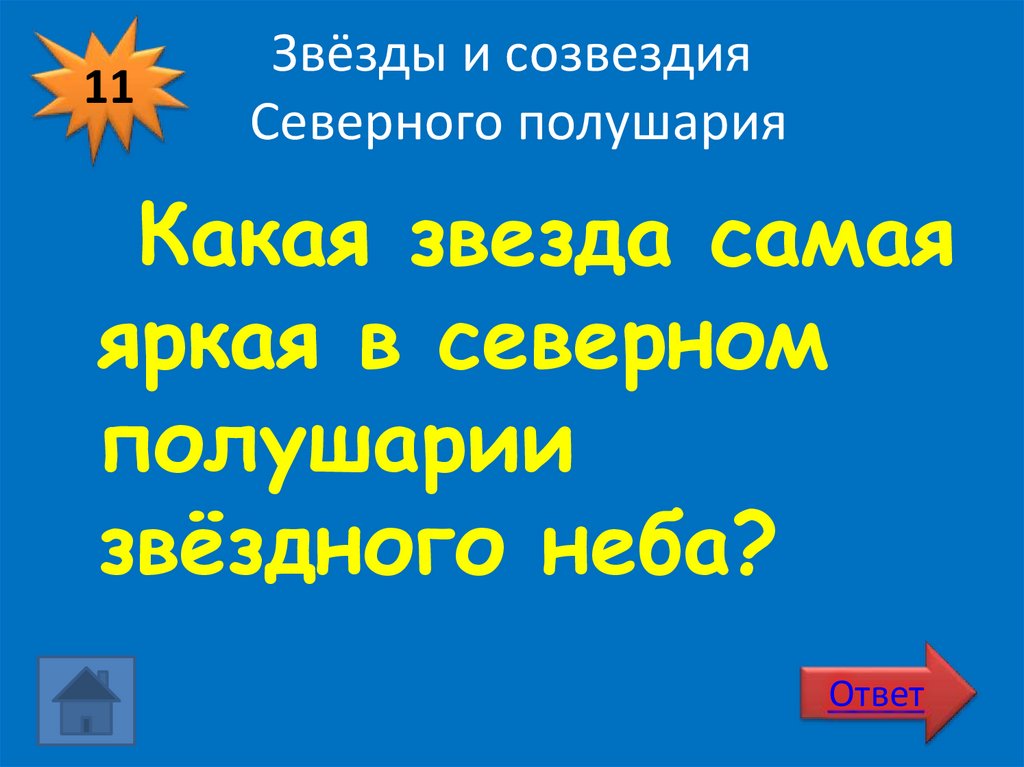 Звёзды и созвездия Северного полушария