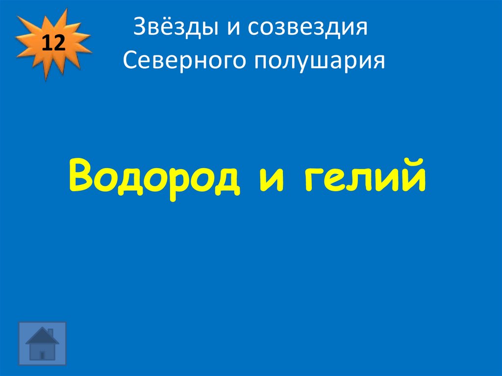Звёзды и созвездия Северного полушария