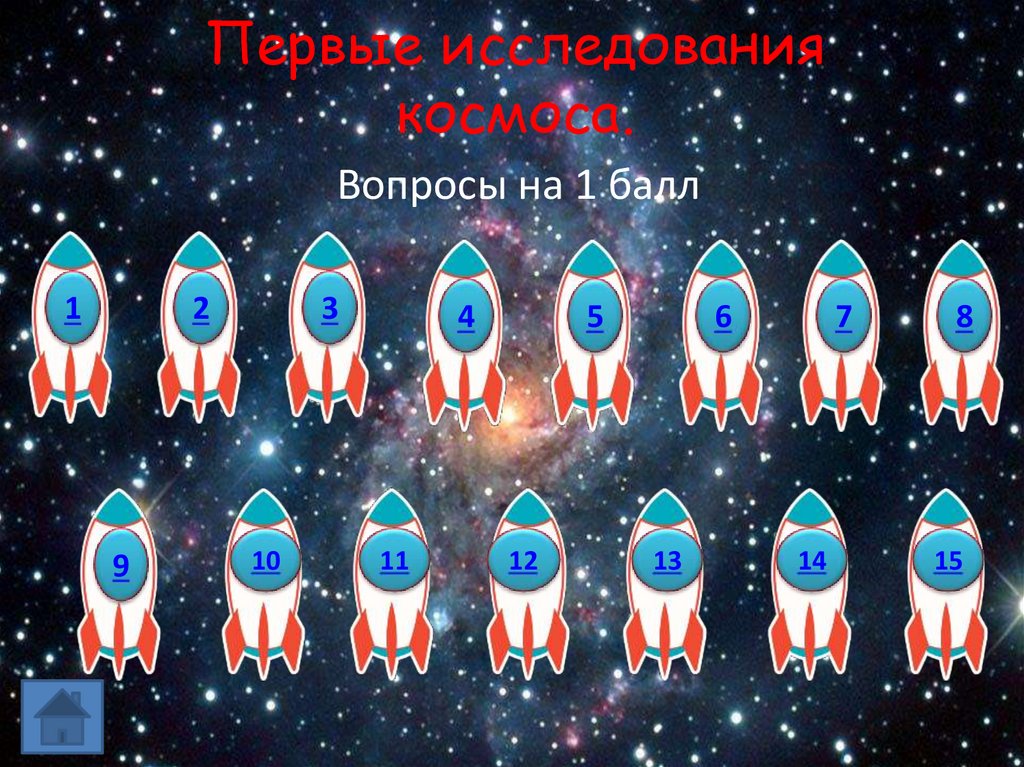 Первые исследования космоса.