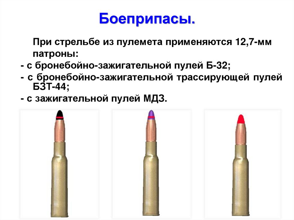 Боеприпасы.