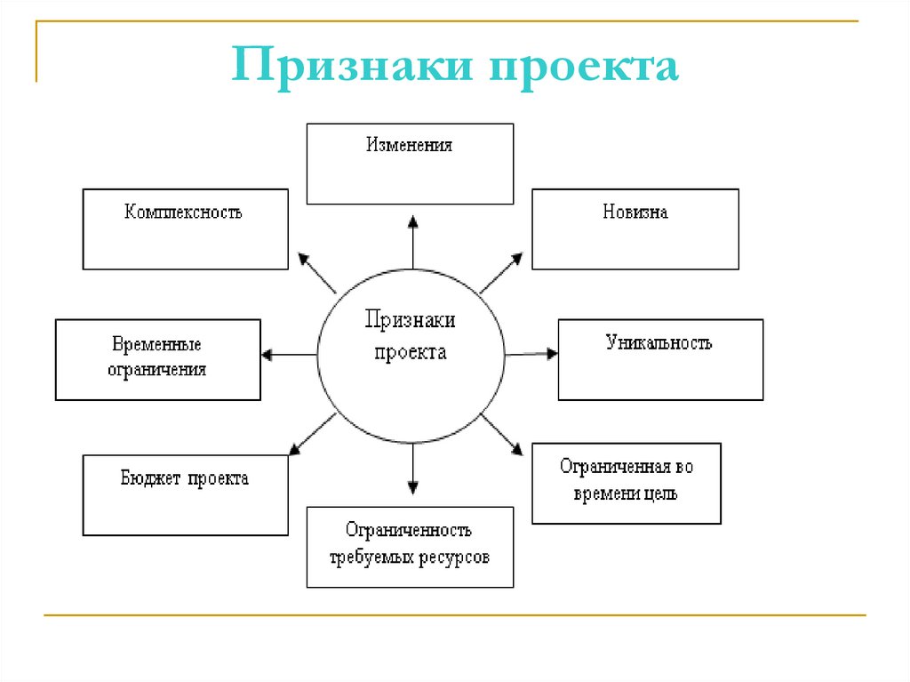Признаки проекта