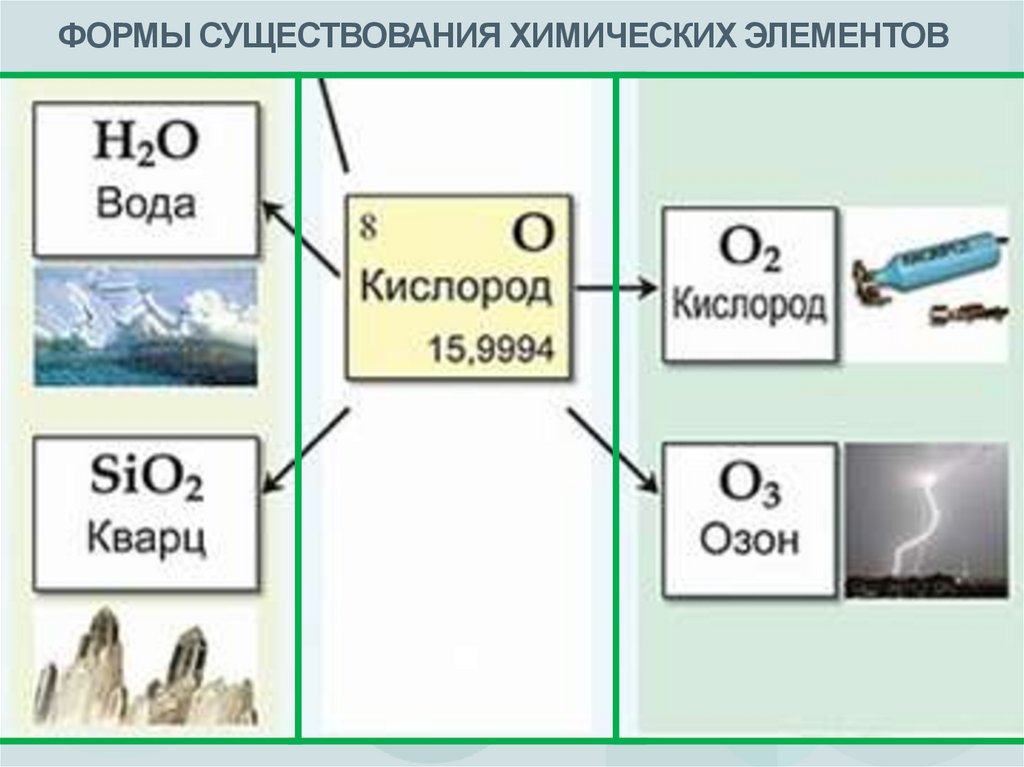 ФОРМЫ СУЩЕСТВОВАНИЯ ХИМИЧЕСКИХ ЭЛЕМЕНТОВ