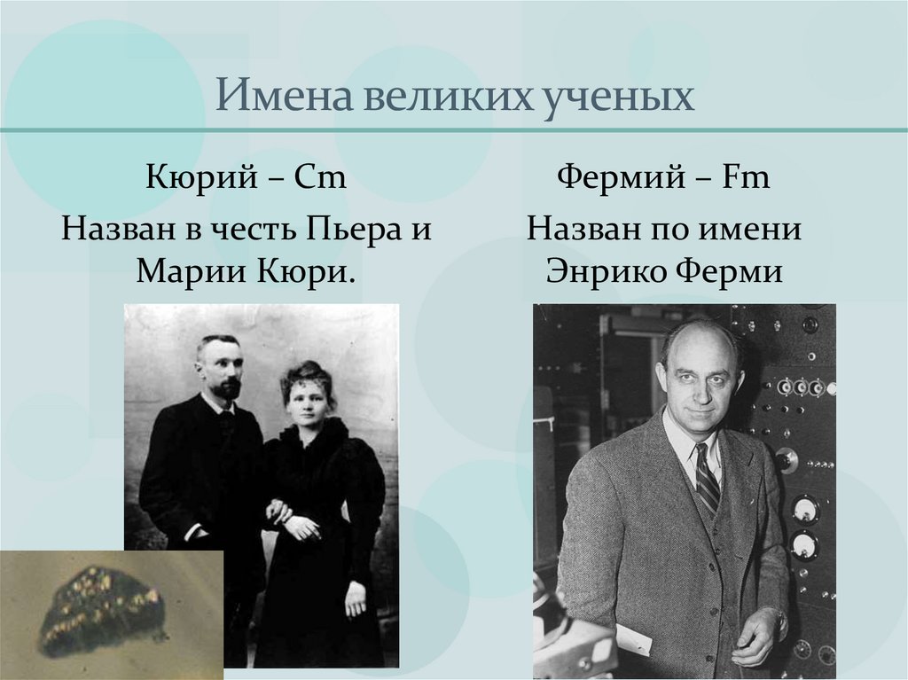 Имена великих ученых