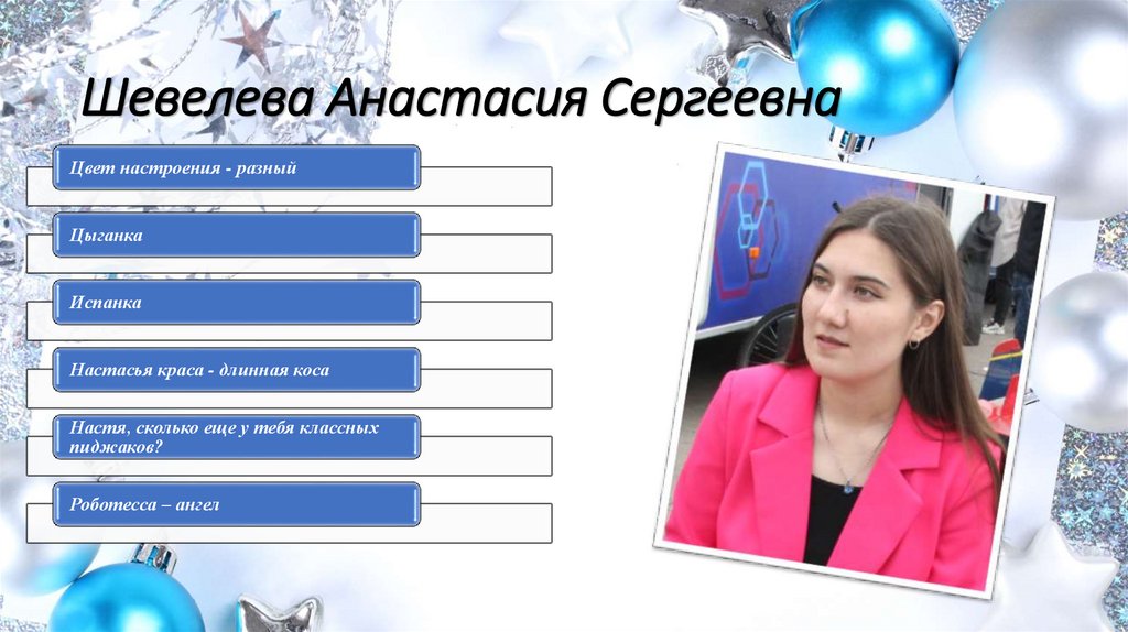 Шевелева Анастасия Сергеевна