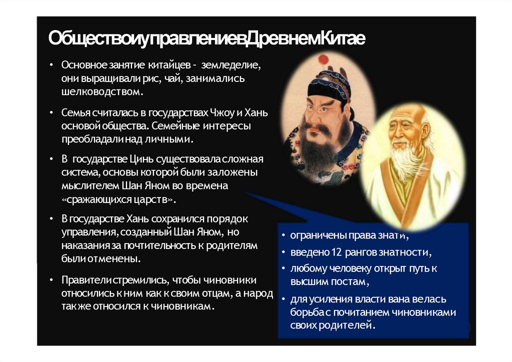 Общество и управление в Древнем Китае