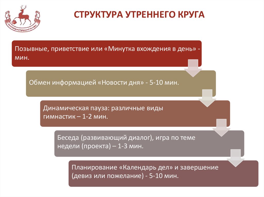 СТРУКТУРА УТРЕННЕГО КРУГА