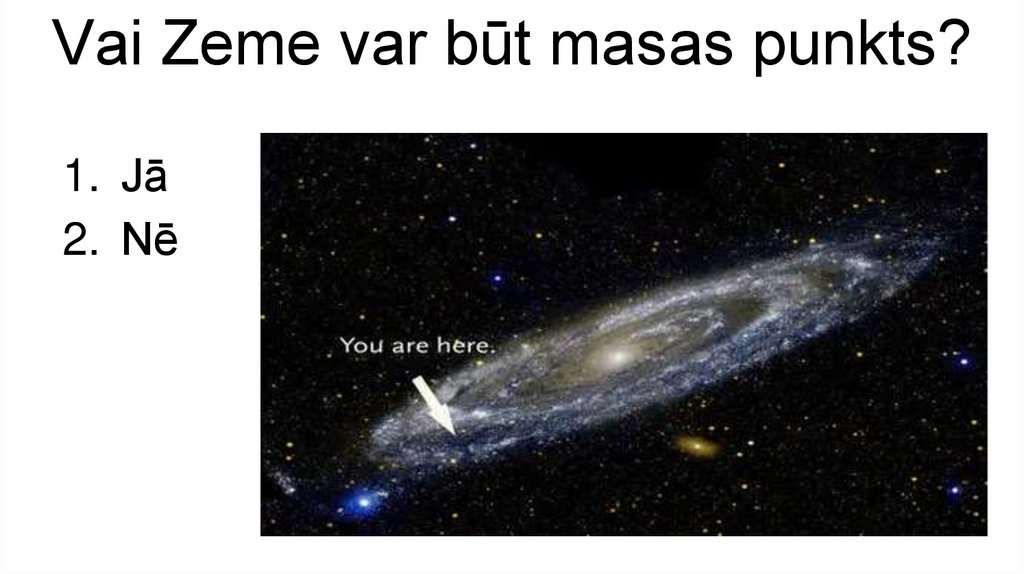 Vai Zeme var būt masas punkts?