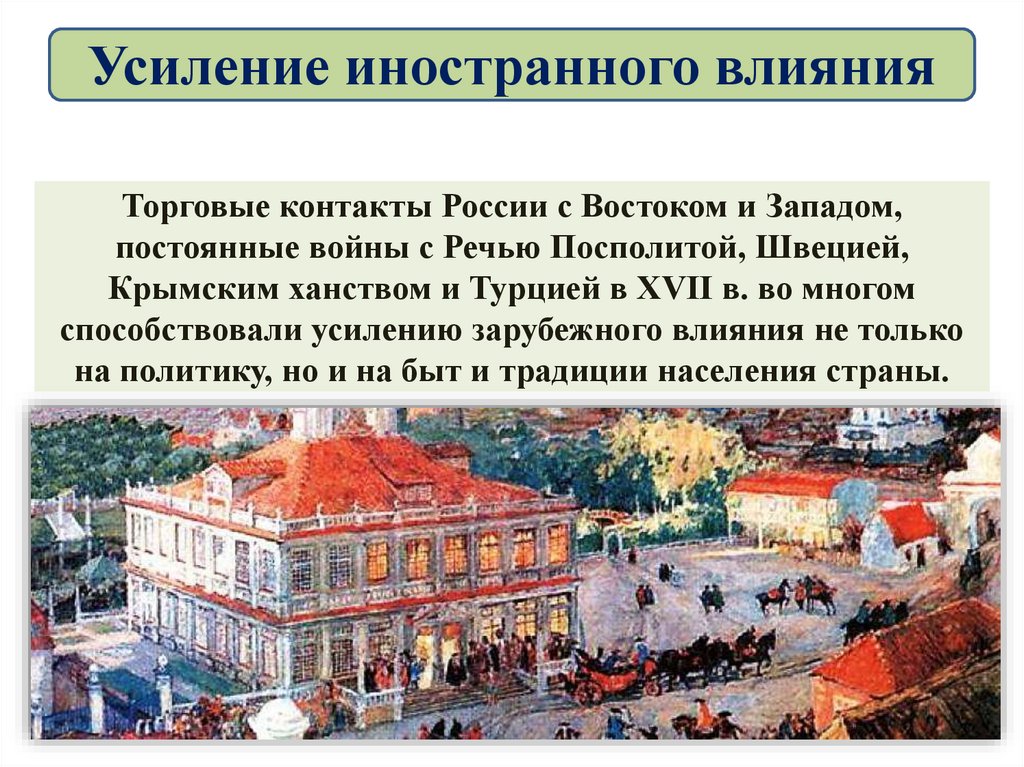 Усиление иностранного влияния