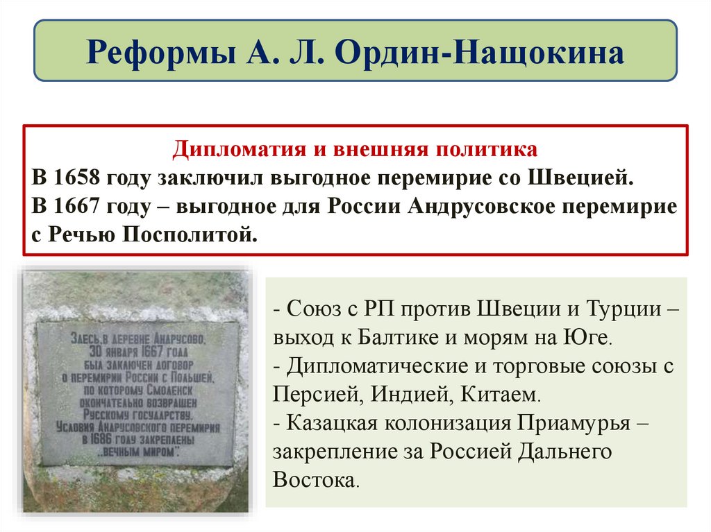 Реформы А. Л. Ордин-Нащокина