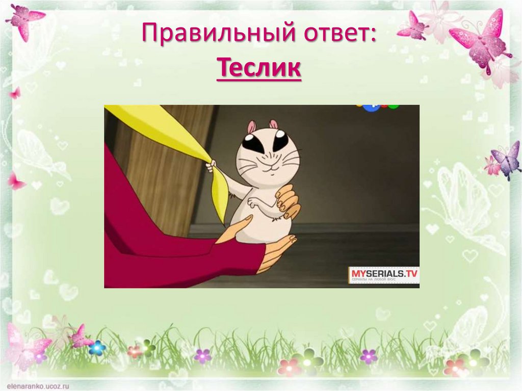 Правильный ответ: Теслик