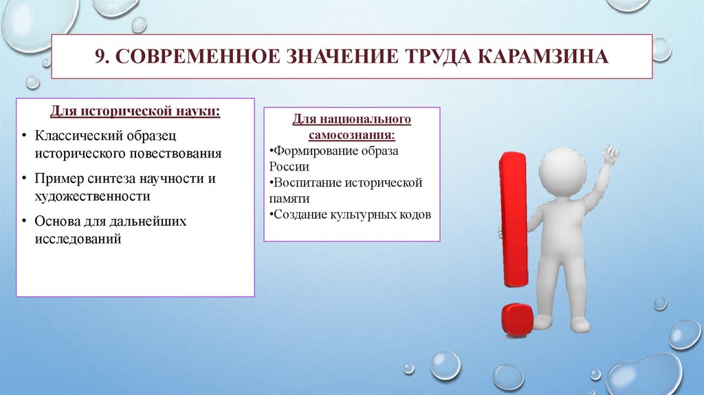 9. Современное значение труда Карамзина