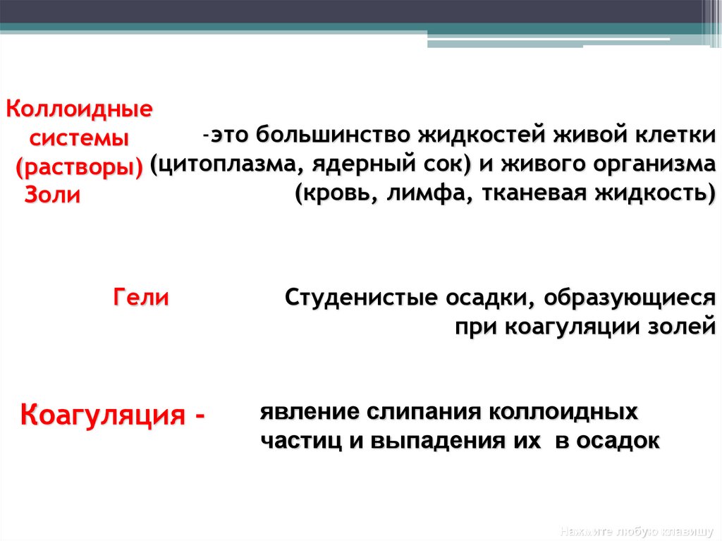 Коагуляция -