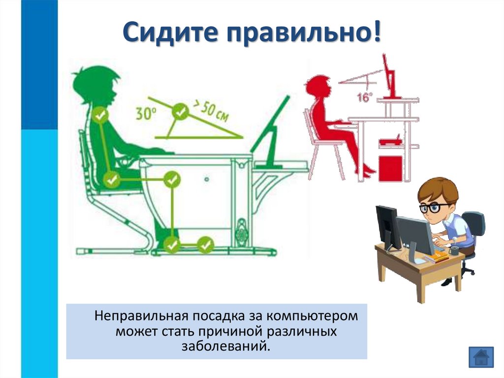 Сидите правильно!