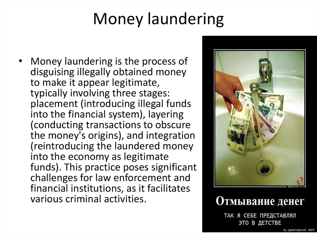 Money laundering