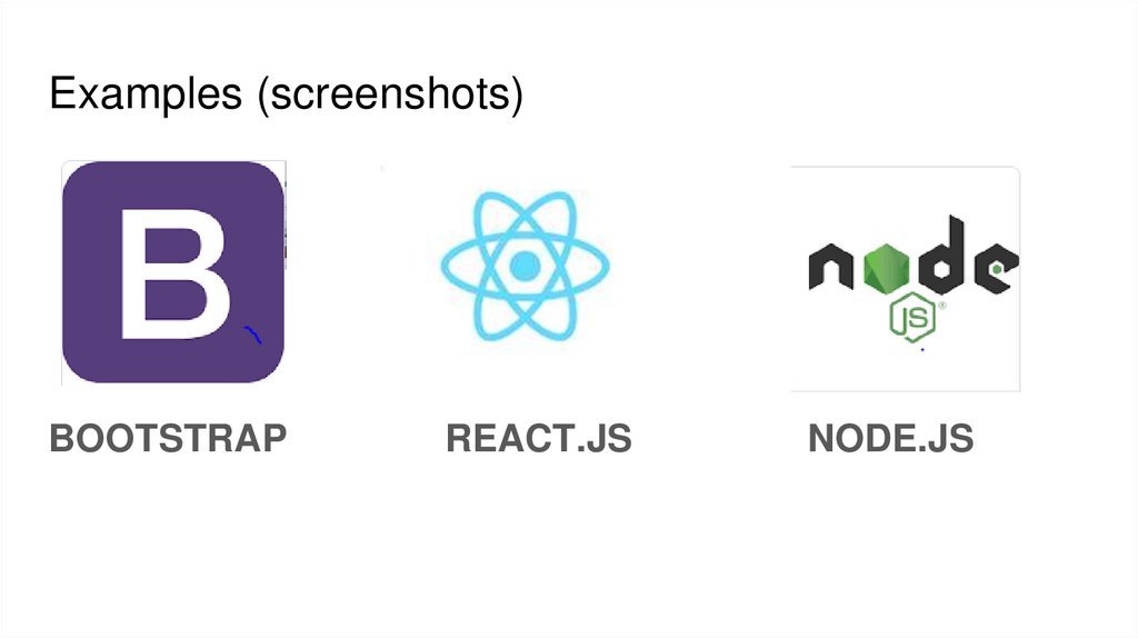 Examples (screenshots)