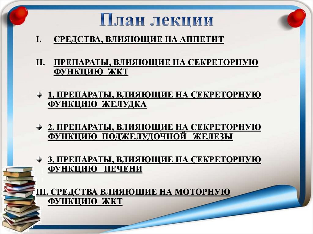 План лекции