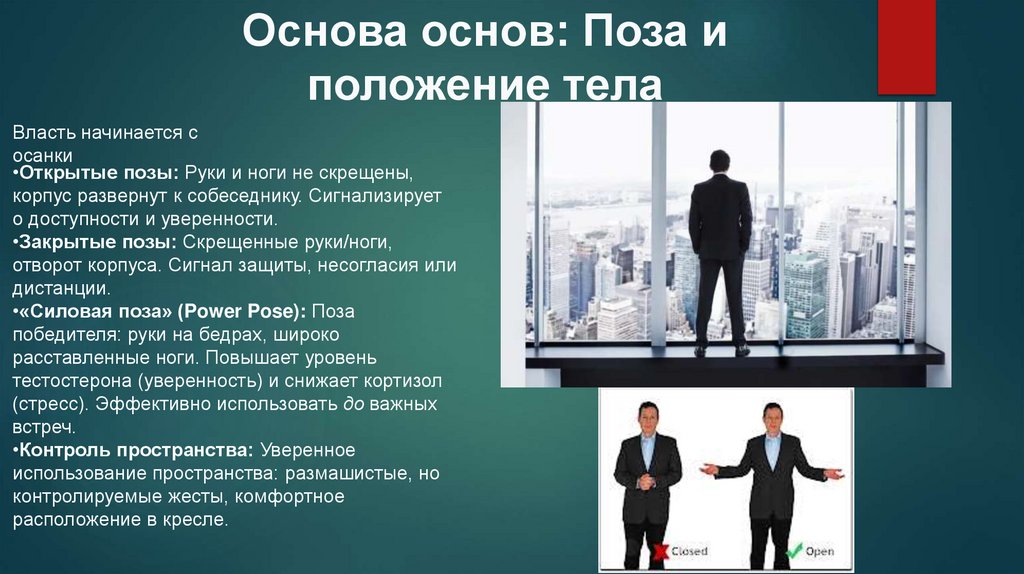 Основа основ: Поза и положение тела